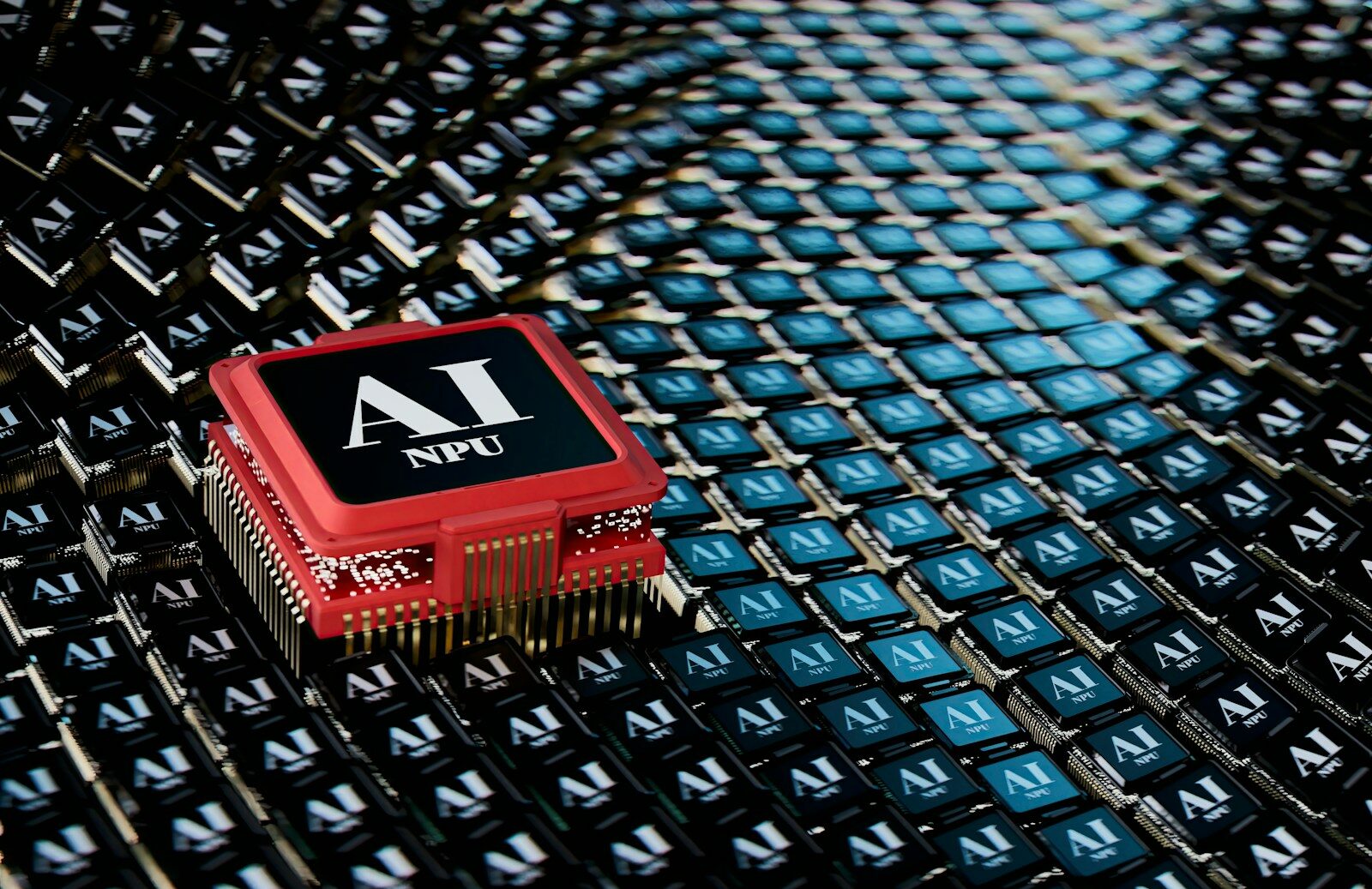 A micro processor sitting on top of a table