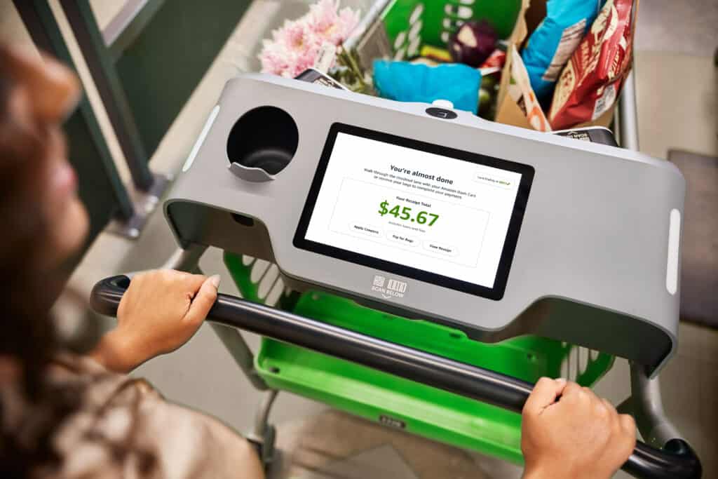 Dash Cart in an Amazon Fresh store