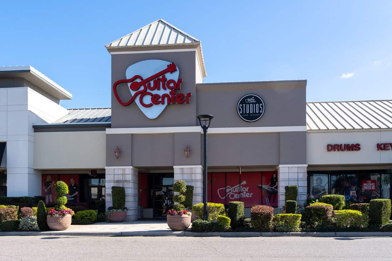 A Guitar Center in Sarasota, Florida, USA.