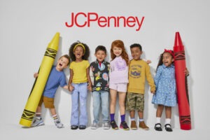 JC Penney back to school sales ad featuring children