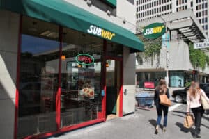 Subway sandwich store chain