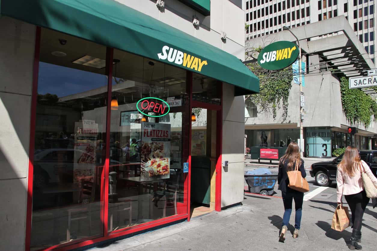 Subway sandwich store chain