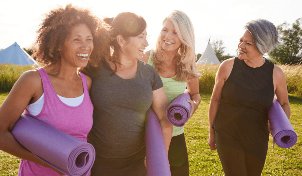 Women walking together